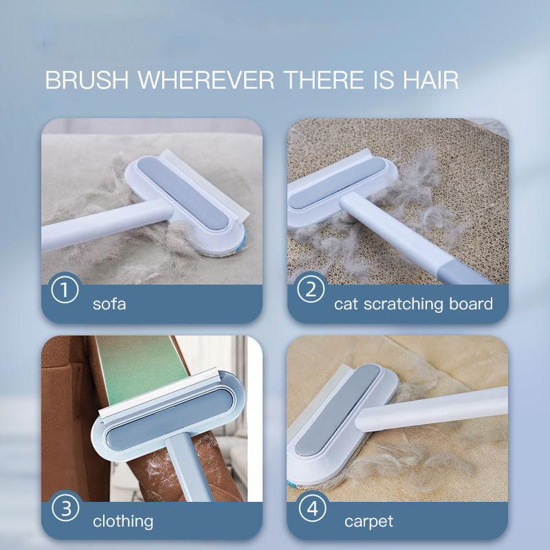 Multifunctional cleaning brush for pet fur from any surface