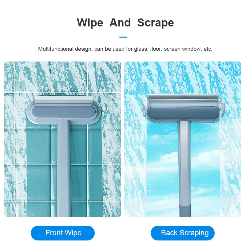 Window screen cleaning tool with hair remover brush