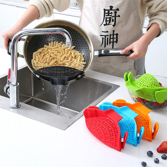 StrainEZ Kitchen Silicone Pot Strainer